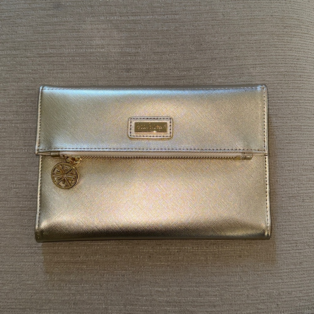 Lilly Pulitzer Gold Clutch